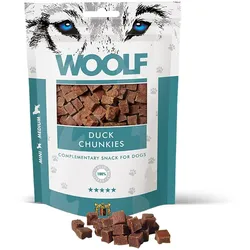 WOOLF Enten-Chunkies 100 g Hundesnack