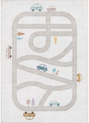 Well Woven Kids Rugs Playful Roads Modern Machine Washable Area Rug