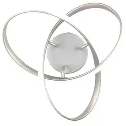 Reality Leuchten Deckenleuchte Meo Metall Silber Titan