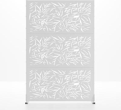 Dovelina Outdoor Privacy Screen Free Standing Bamboo Leaves