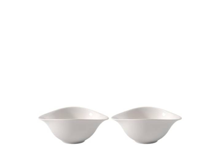 Villeroy & Boch - Vapiano Ensemble Plat à Salade 2 Pièces Blanc\, Garanti Lave-Vaisselle\, Compatible Micro-Ondes\, Bols à Salade\, Ensemble de Vaisselle\, Saladier\, Porcelaine Haut de Gamme