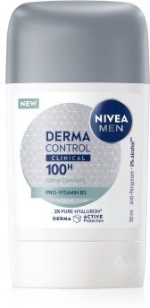Nivea MEN Derma Dry Control antitranspirante sólido 50 ml. MEN Derma Dry Control