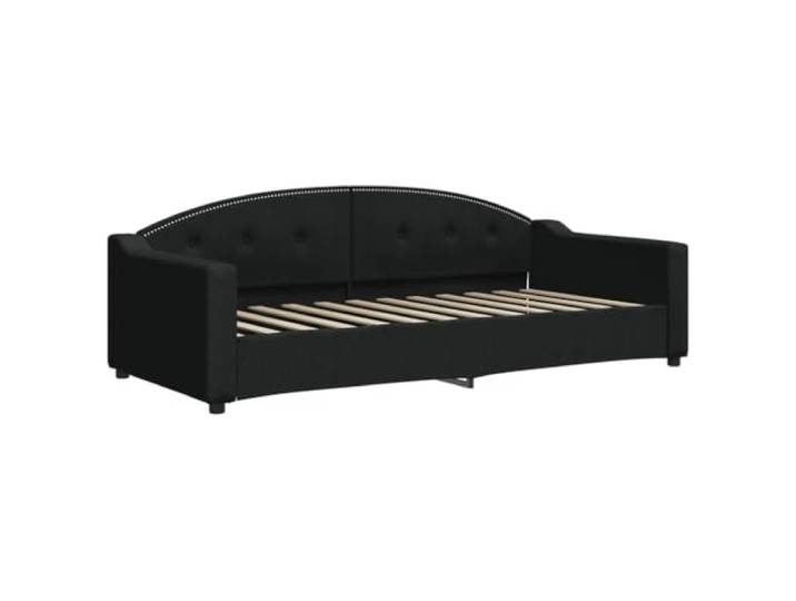 vidaXL Tagesbett Schwarz 90x200 cm Stoff