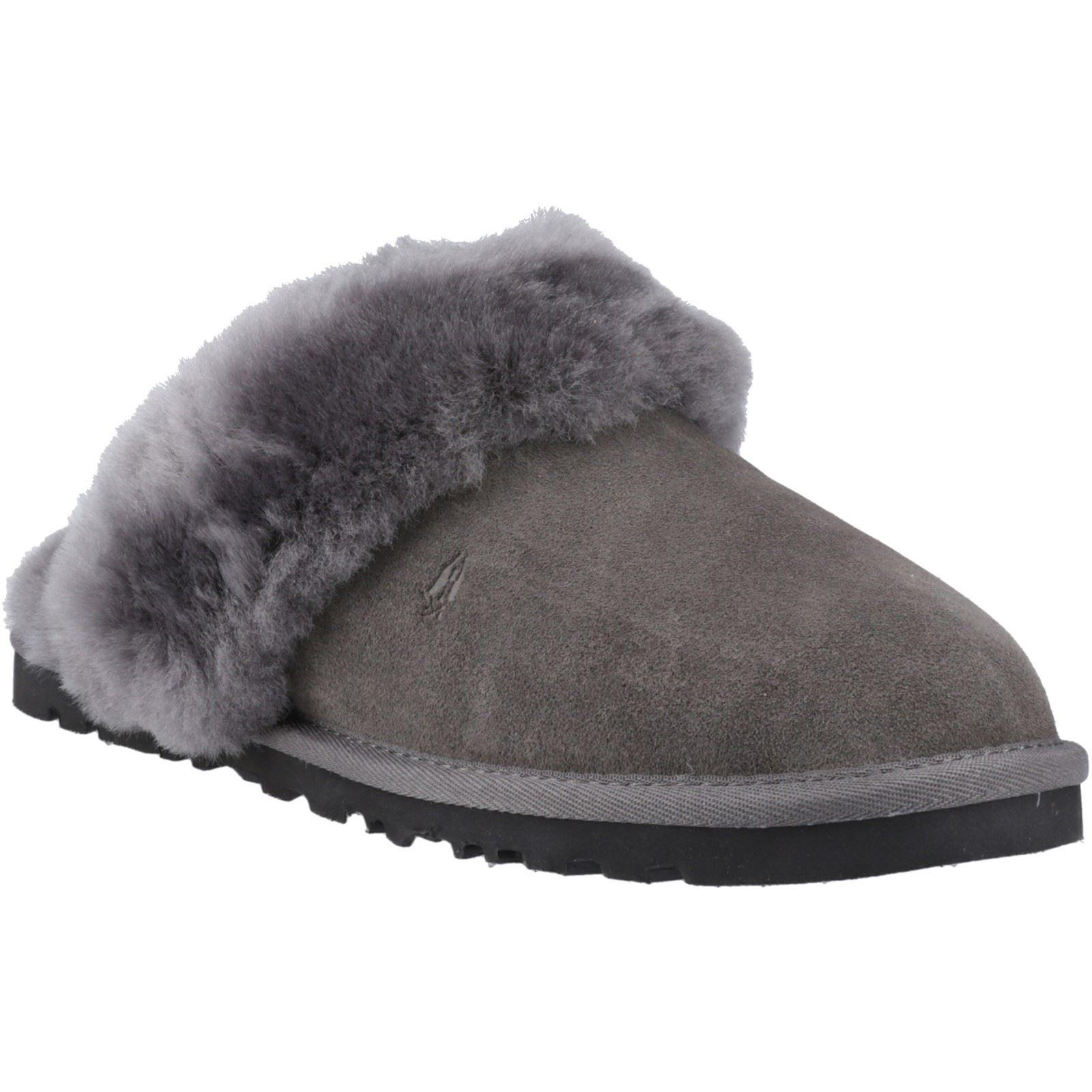 Hush Puppies Samantha Suede Dames Grijze Pantoffels
