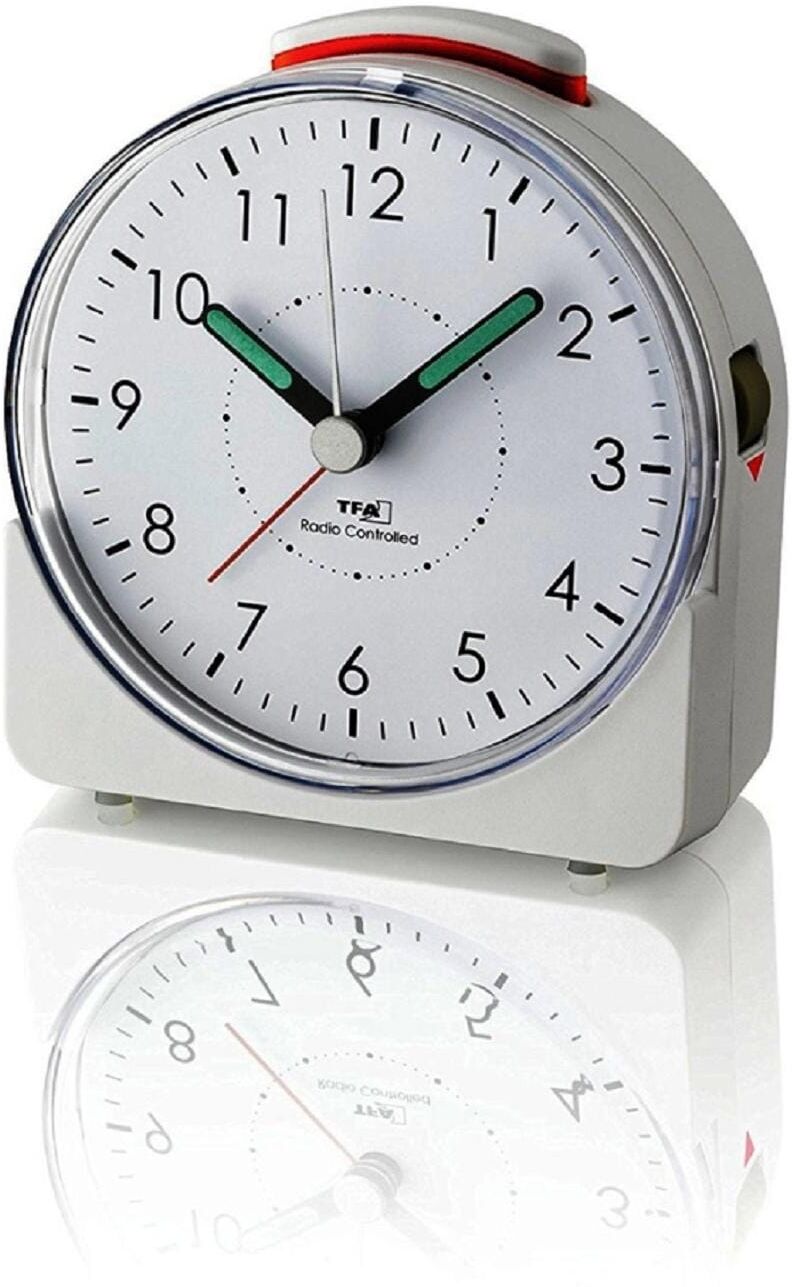 Funkwecker TFA DOSTMANN "Sunrise", weiss (weiß), Wecker, Funkwecker weiß Einheitsgröße