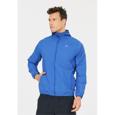 Outdoorjacke WHISTLER "Fabel", Herren, Gr. M, blau, 91% Polyamid, 9% Polyester, unifarben, normal, hoch geschlossener Ausschnitt, Jacken Outdoorjacke, in wasserdichter Qualität