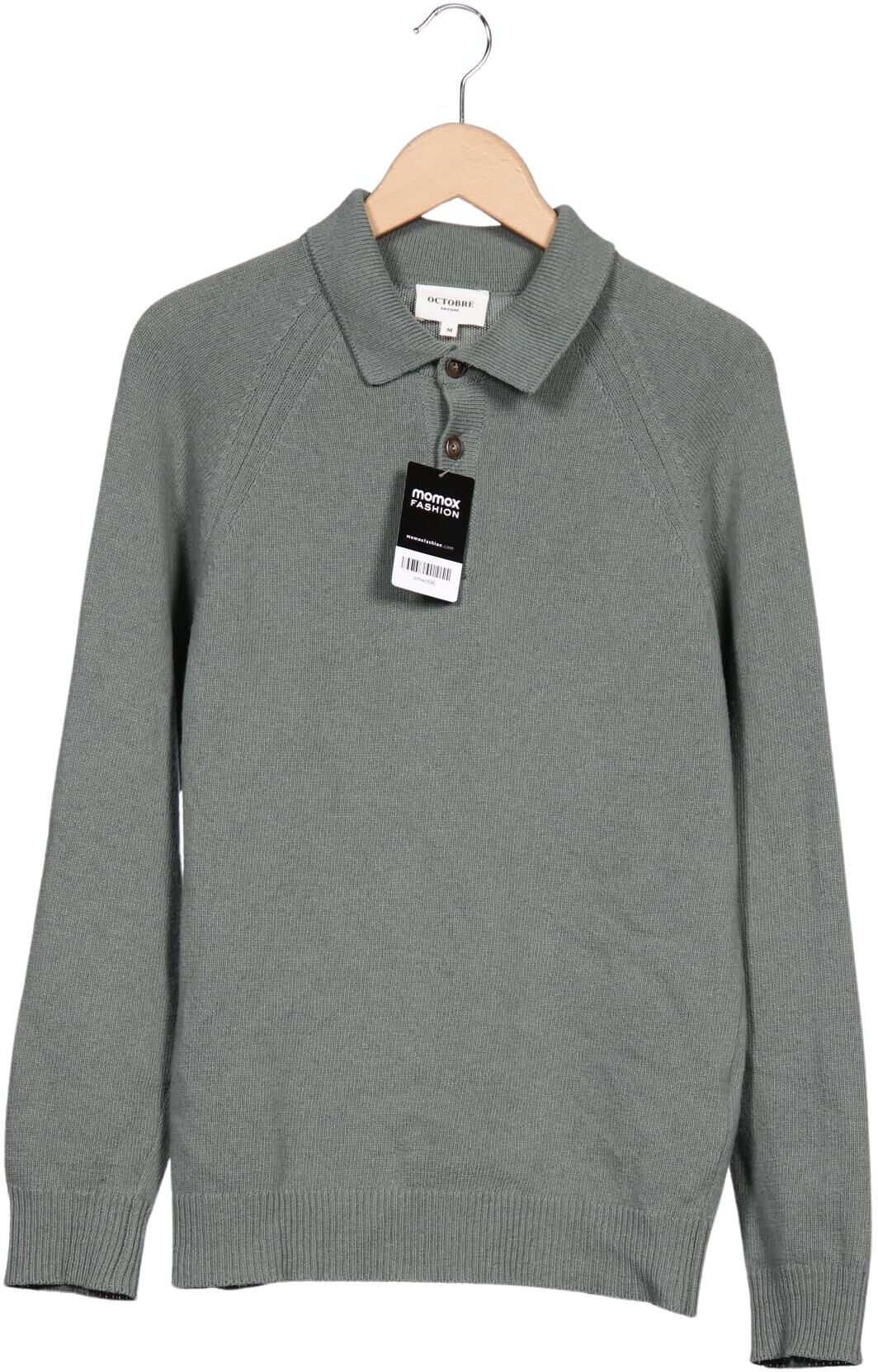 Octobre Editions Herren Pullover, Grün, Gr. M, Wolle - Second Hand