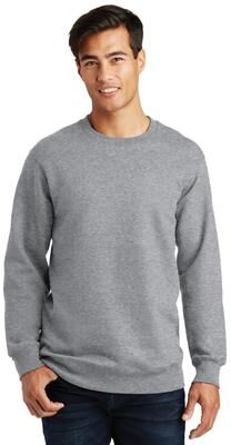 Port & Company PC850 Fan Favorite Fleece Crewneck Sweatshirt in Heather size 3XL   Cotton/Polyester Blend