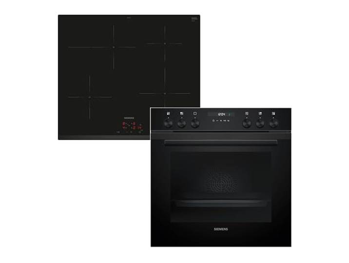 Siemens iQ500 Einbauherd Set mit Induktionskochfeld 60 x 60 cm EQ522IAAB