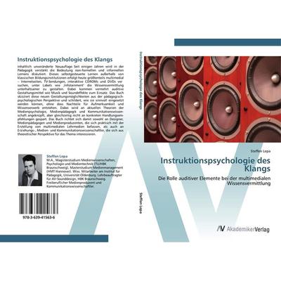 Instruktionspsychologie des Klangs, Taschenbuch von Steffen Lepa, AV Akademikerverlag, 978-3-639-41563-6
