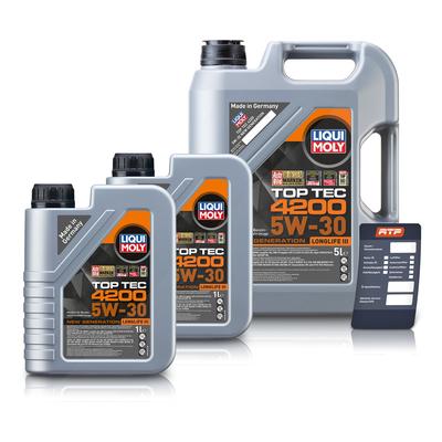 Liqui Moly 7 L Top Tec 4200 5W-30 + Ölwechsel-Anhänger [Hersteller-Nr. 10802810]