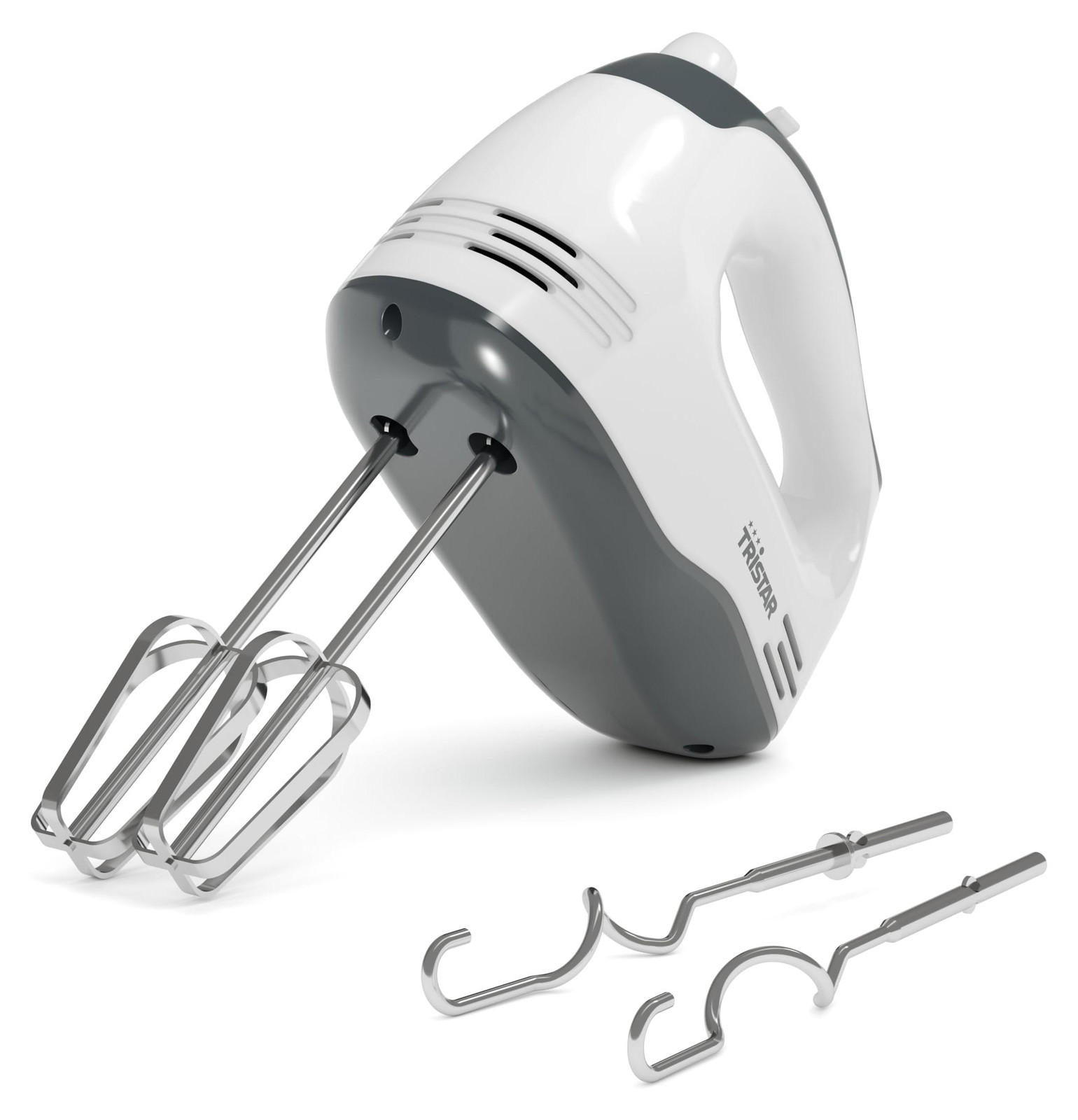 Tristar MX-4203 Handmixer Wit met Bedieningsknoppen en Hendel