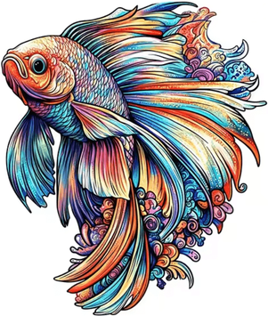 Inspire Essentials Wooden Animal Jigsaw Puzzle Unique Dog Puzzle Gift For Adults And Kids koi a5