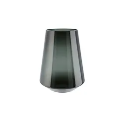 Vase   , schwarz , Glas , Maße (cm): H: 32  Ø: 24