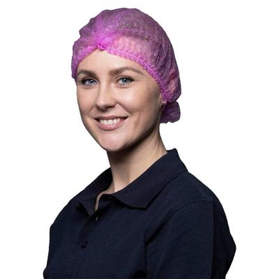 MCD Medical Care Dental GmbH 1000 Klipphauben | Vliesstoff | pink | 52cm | Hauben