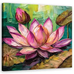 WANDBILD lotus blume aquarell