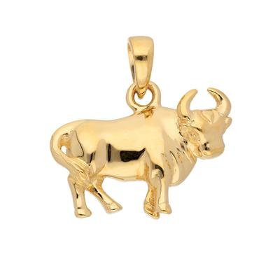 Kettenanhänger ADELIA´S "585 Gold Sternzeichen Anhänger Stier", gold, Schmuckanhänger, Damen, Stier, Gold, Kettenanhänger, Goldschmuck für Damen & Herren