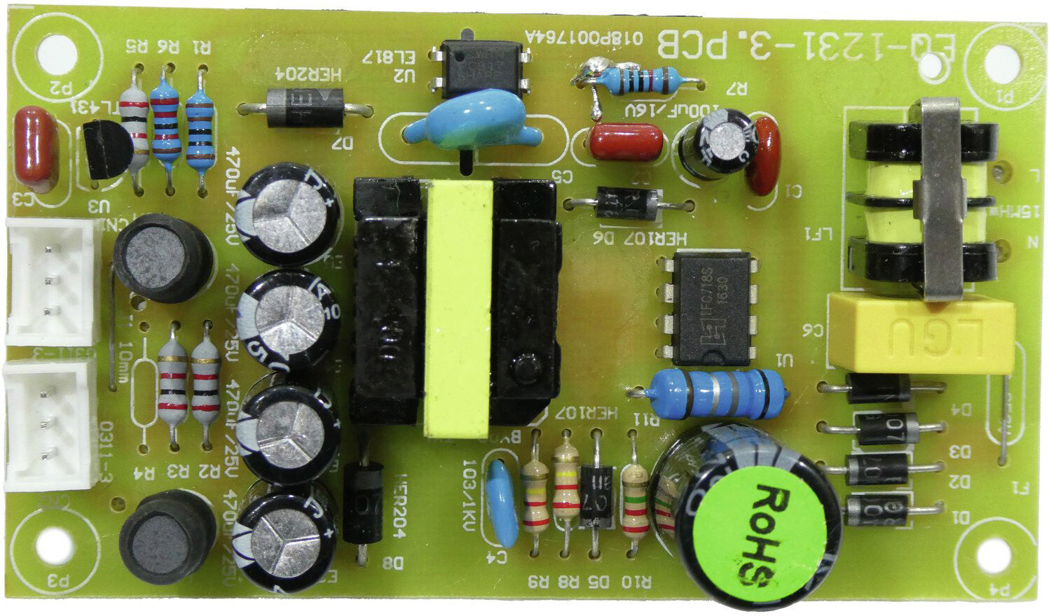 Ersatzteil Platine (Netzteil) 15-0-15v Geq-2310 Equalizer (Eq-1231-3.Pcb)