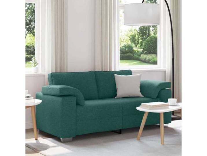 YUTAASU Zweisitzer Sofa Stoff Dunkelgrün 180 cm Breite Armlehnen, Atmungsaktives Design, Langlebig, Modernes Wohnzimmer