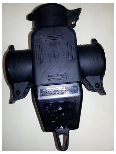 N & L 10195 3fach-Kupplung Gummi 230V Schwarz IP44