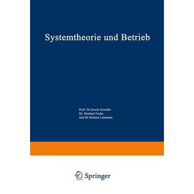 Systemtheorie und Betrieb, Taschenbuch von , VS Verlag für Sozialwissenschaften, 978-3-531-11272-5