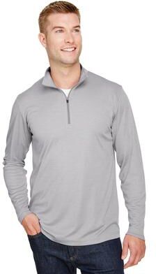 Team 365 TT31H Men's Zone Sonic Heather Performance Quarter-Zip Pullover T-Shirt size XL   Polyester