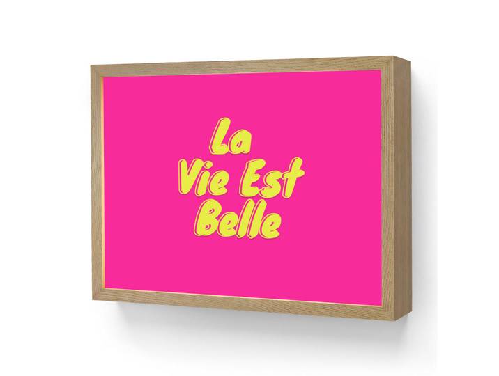 OnlyWow Wandleuchte MIT Akku Zitat - Retro - Rosa 40x30 cm, Pink, Rechteckig, LED integrated, 40x30x8 cm, Lampen & Leuchten, Innenbeleuchtung, Wandleuchten