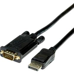 VALUE Kabel DisplayPort-VGA, DP ST - VGA ST, schwarz, 5 m 11.99.5804