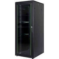 Netzwerkschrank Unique 800x1000 42HE, IT-Schrank schwarz, 42 Höheneinheiten