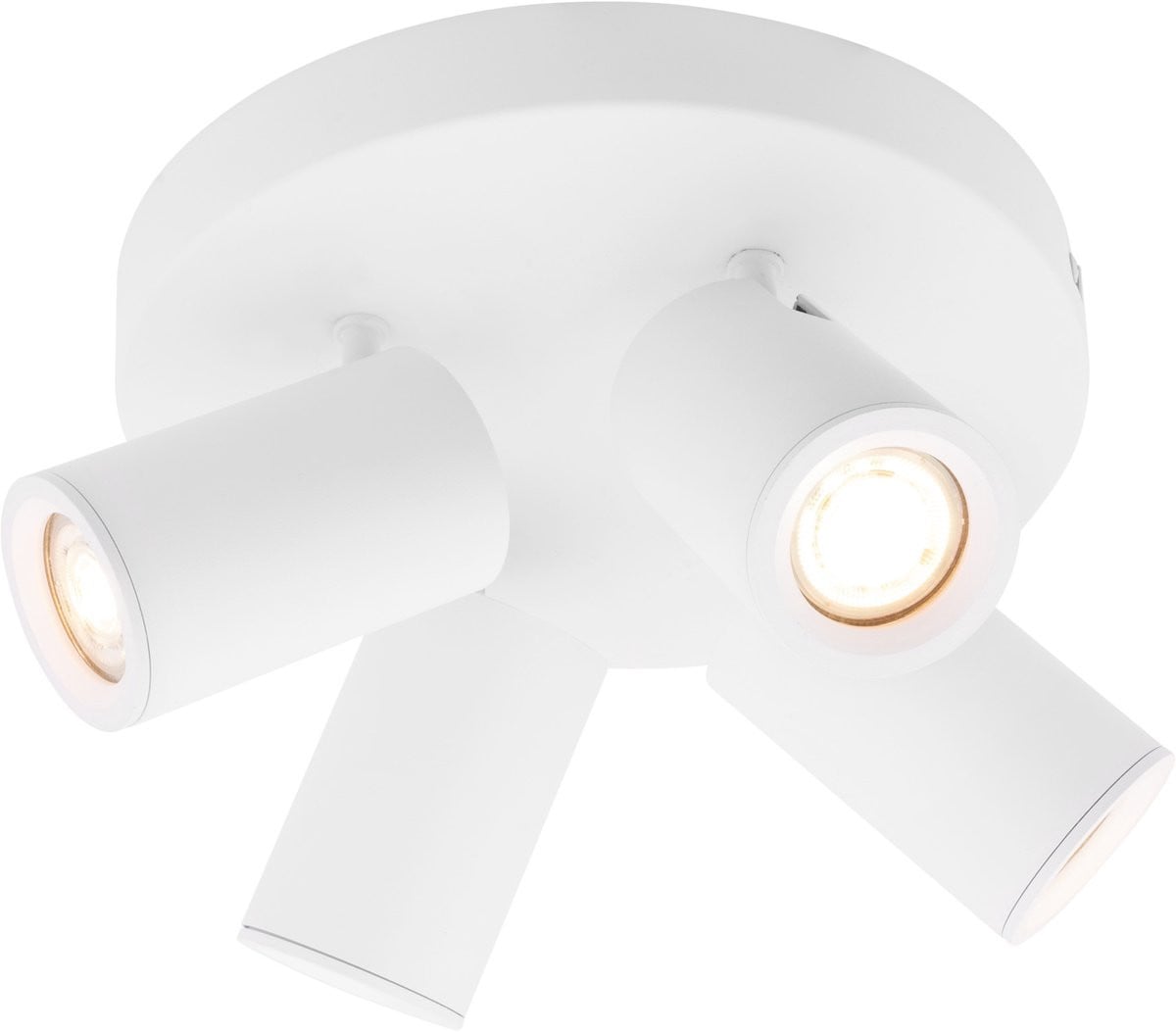 Ledvion LED Plafondspot Wit 4-lichts Dimbaar 3W 4000K GU10 IP20