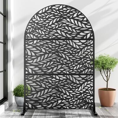 Dovelina Metal Privacy Screen Outdoor Privacy Screen Outdoor Privacy Panel