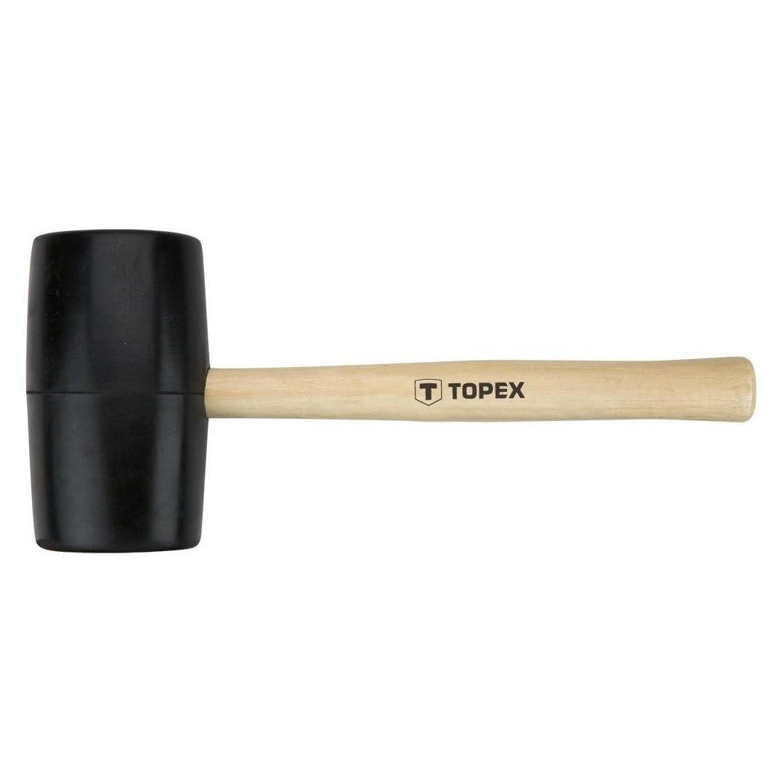 Topex Gummihammer mit Holzstiel 900g 338mm (02A347) (900 g) (02A347)