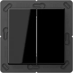 Jung BLEA595SW Bluetooth® Low Energy Funk-Wandsender, 4-kanalig, Thermoplast, Serie A, schwarz BLE A 595 SW