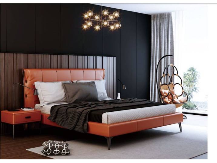 Xlmoebel Polsterbett Luxuriöses Polsterbett mit hochwertiger Textilverarbeitung (Bett), Hergestellt in Europa