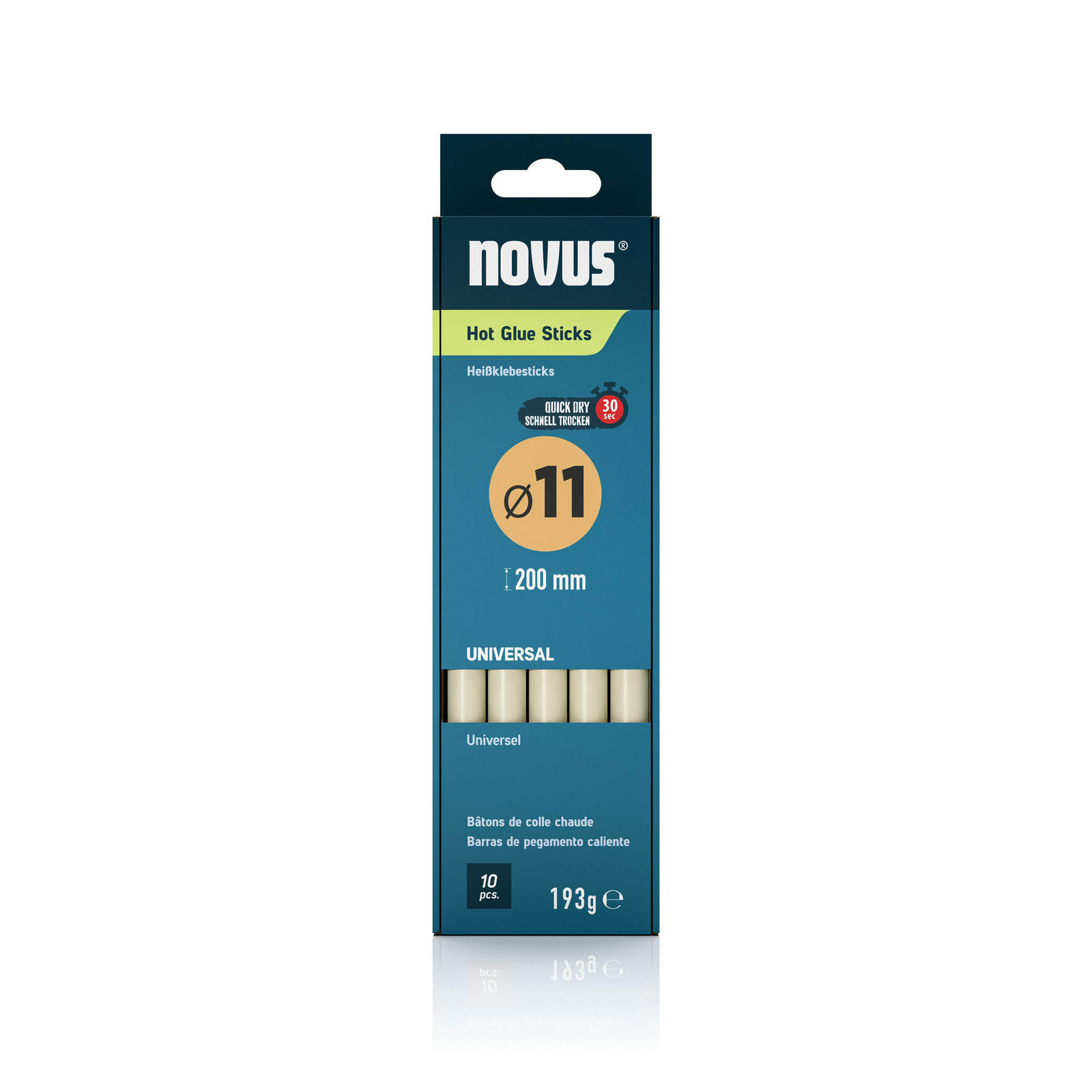 Novus Lijmpatronen 11 mm universeel - 10 stuks