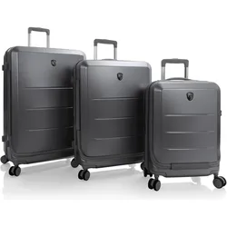 Heys EZ Fashion 4 Rollen Kofferset 3-teilig mit Dehnfalte, Koffer, Grau