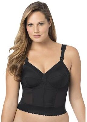 Plus Size Women's Exquisite Form® Fully® Longline Wireless Bra 5107532 by Exquisite Form in Black (Size 40 B)