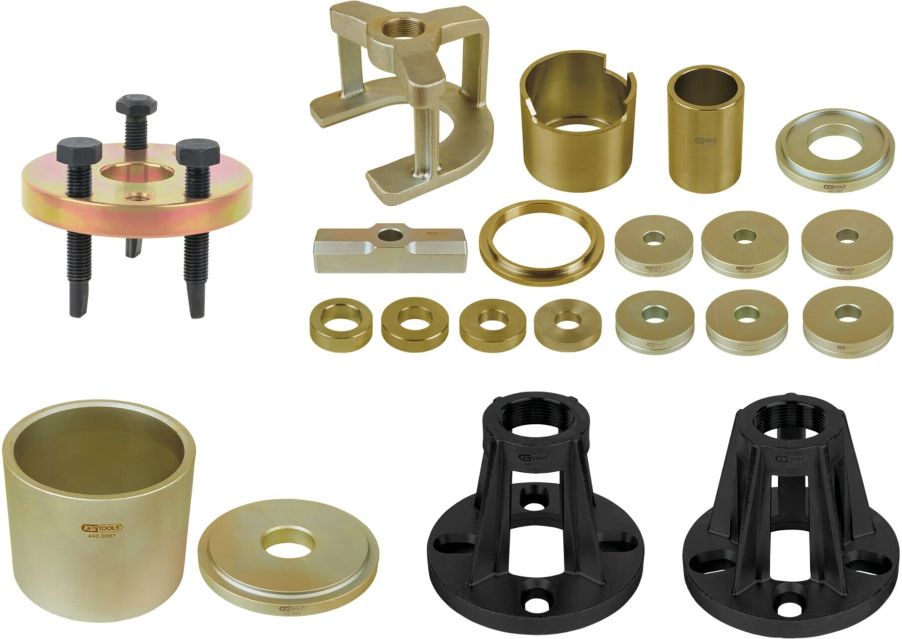 KS Tools Universal-Werkzeug-Satz zur De-/Montage von Achsteilen, 24-teilig (440.9992)