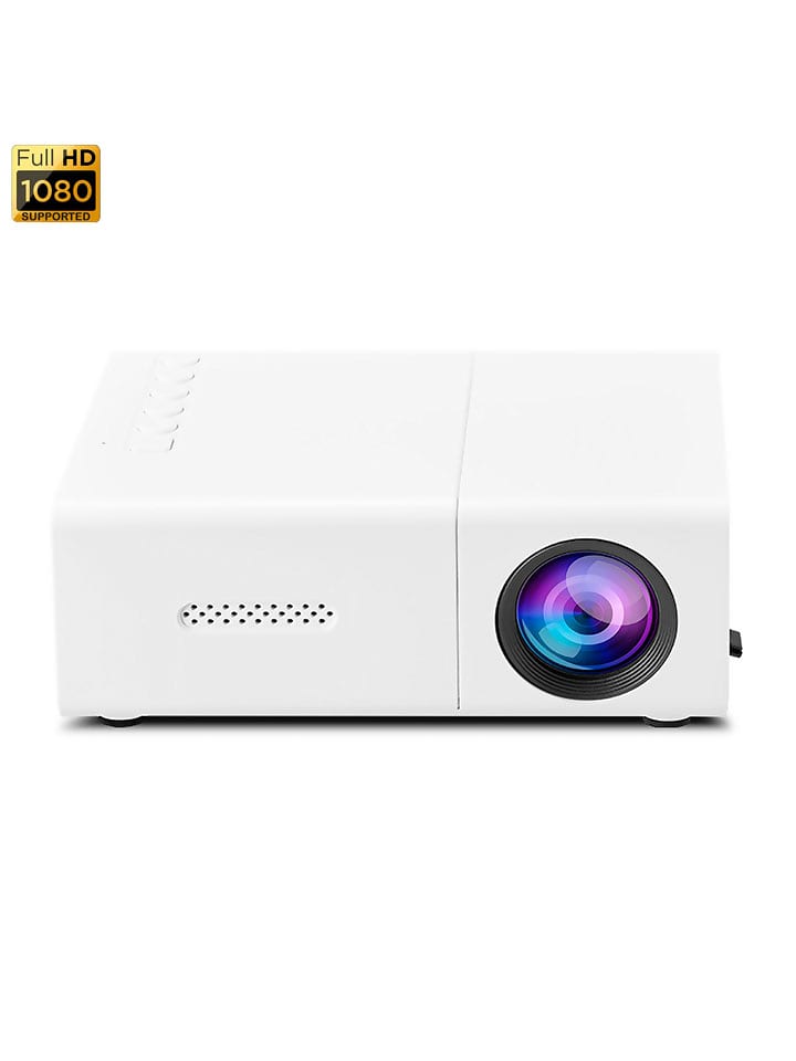 DAM Mini-Projektor "LCD 1080 HD" in Weiß - onesize