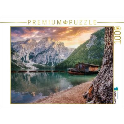 CALVENDO Puzzle Pragser Wildsee - Italien | 1000 Teile Lege-Größe 64x48cm Foto-Puzzle für glückliche Stunden