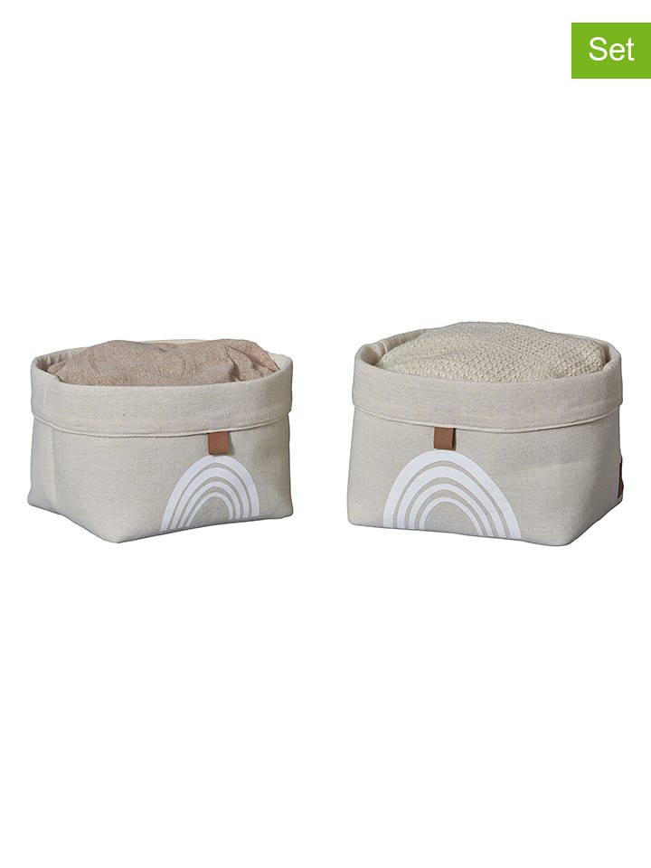 STORE IT 2er-Set: Aufbewahrungskörbe "Premium" in Beige - onesize
