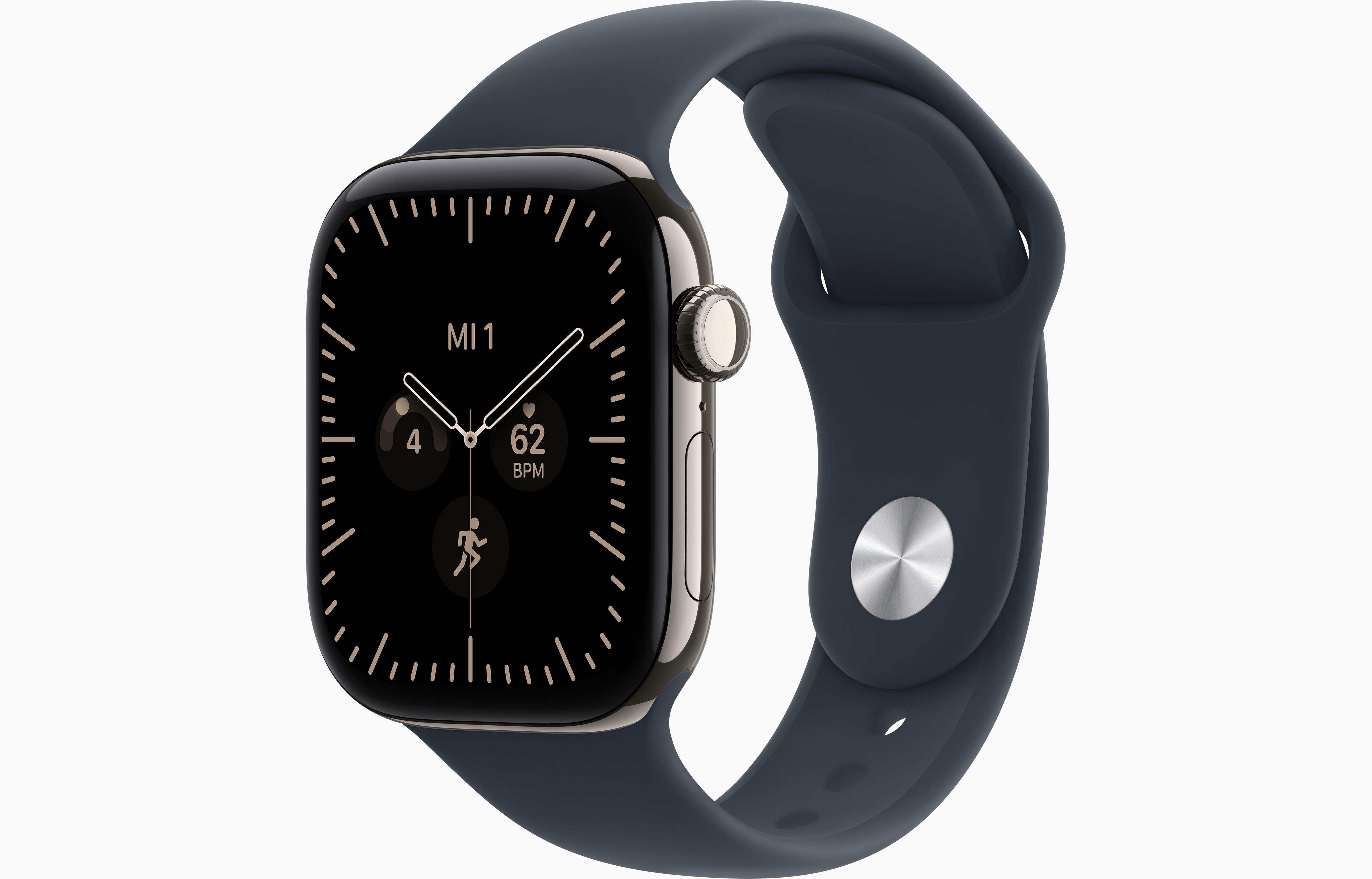 Apple Watch Series 12 GPS + Cellular 42mm Natural Titanium Case with Natural Milanese Loop