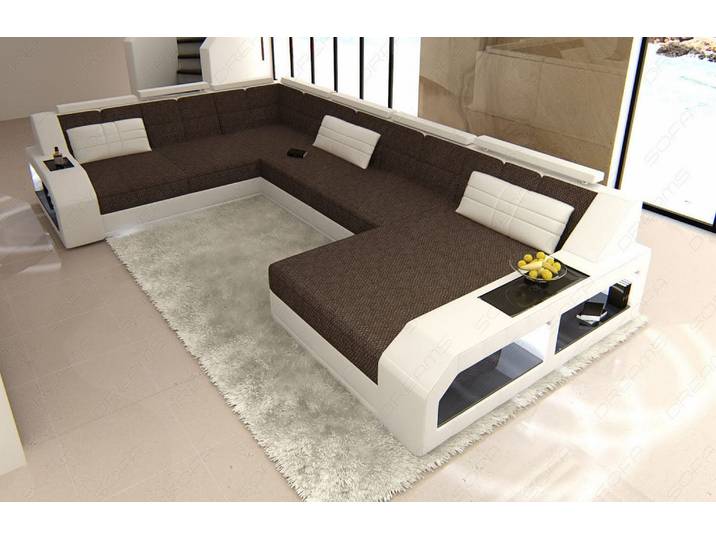 XXL Stoff Wohnlandschaft Matera U-Form