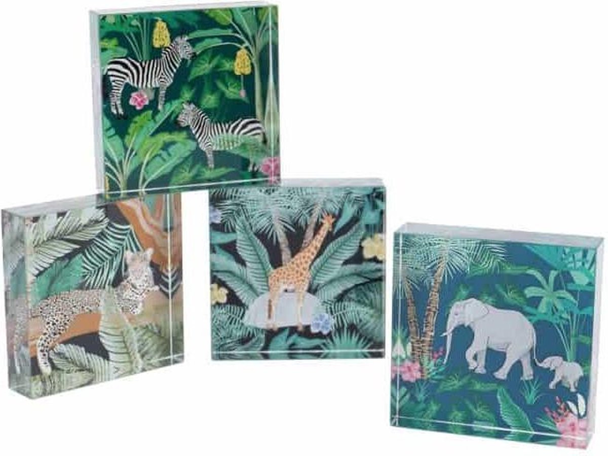 CGB Giftware Set van 4 Jungle Animals Paperweights