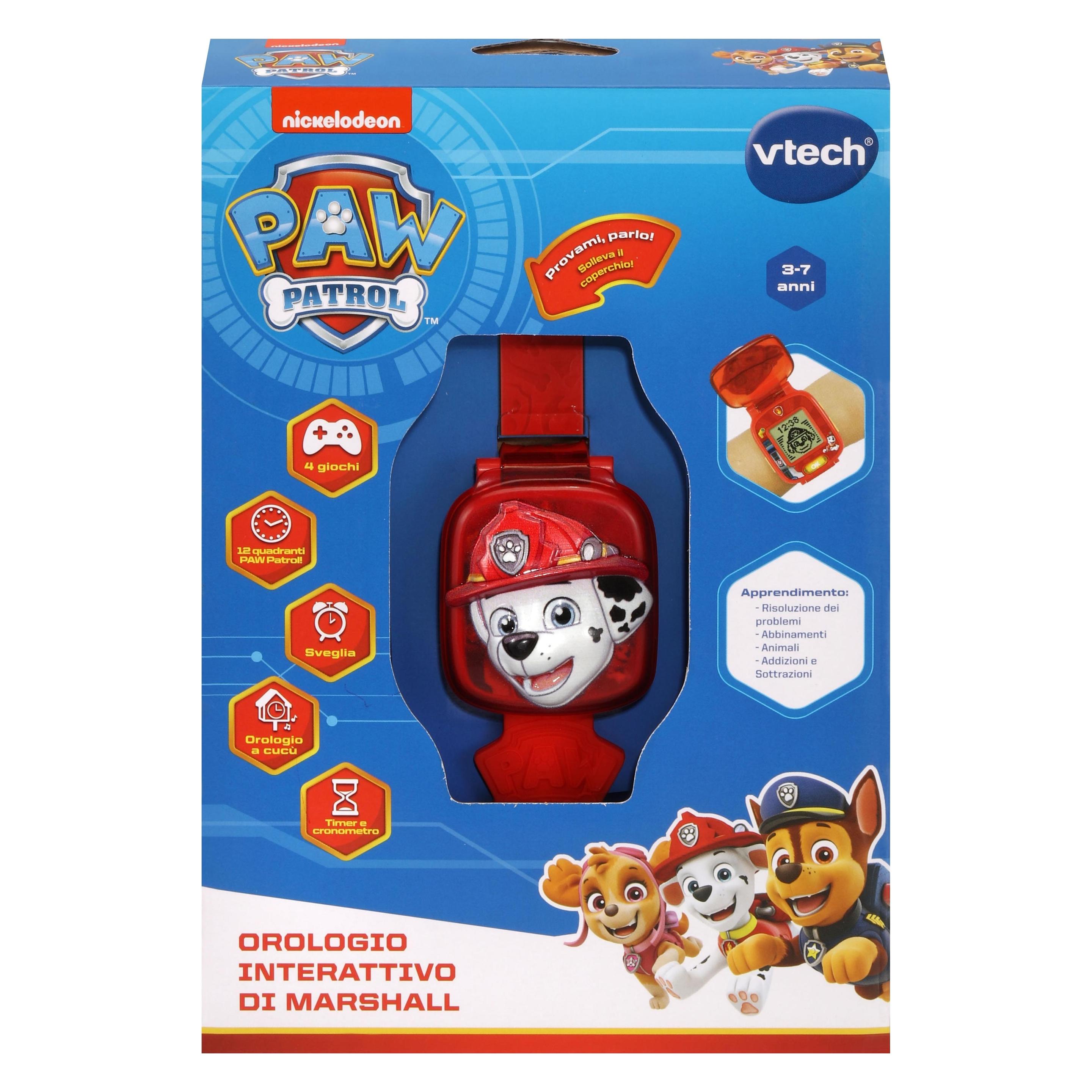 VTech Paw Patrol - Orologio interattivo di Marshall (Italienisch, 3 - 6 Jahre) (80-551668)