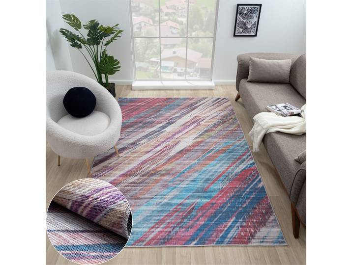 Outdoorteppich Amara, LAGERRÄUMUNG , bunt, B:160cm H:10mm L:230cm, Polyester, MYFLAIR MÖBEL & ACCESSOIRES, Teppiche, Outdoorteppich, bedruckt, modernes Design, In- & Outdoor geeignet, waschbar