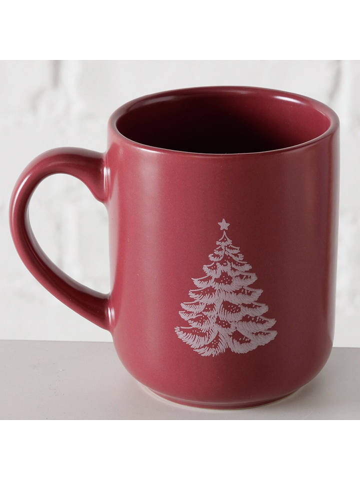 Boltze Tasse ''Naemi'' in Rot - 330 ml - onesize