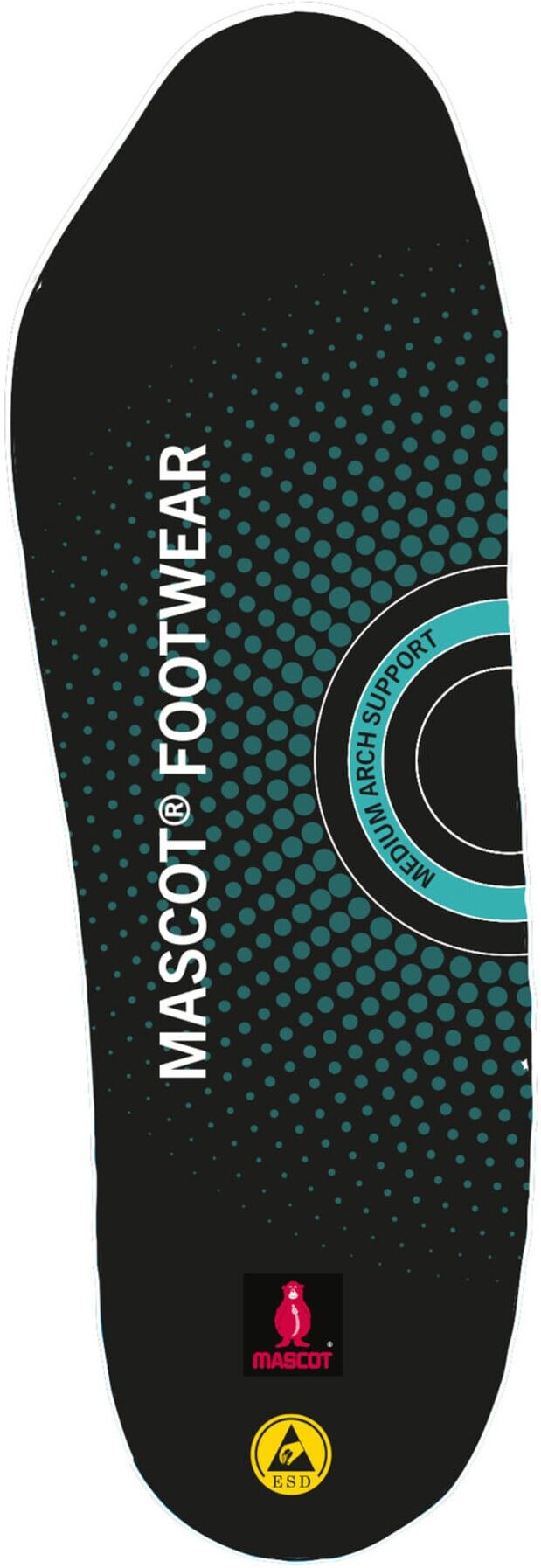Mascot Einlegesohlen 0836 mittlere Fußgewölbestütze schwarz (FT091-276-09-0836)