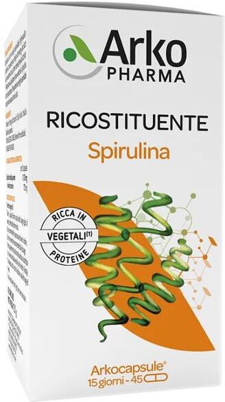 Arkopharma Arkocps Spirulina Integratore Alimentare Ricostituente 45 Capsule