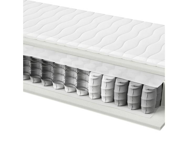 Sleeptex Taschenfederkernmatratze, Weiss, Textil, H2, rechteckig, 120x200 cm, Oeko-Tex® Standard 100, Bezug abnehmbar/waschbar, alternative Grössen erhältlich, Schlafzimmer, Matratzen, Matratzen